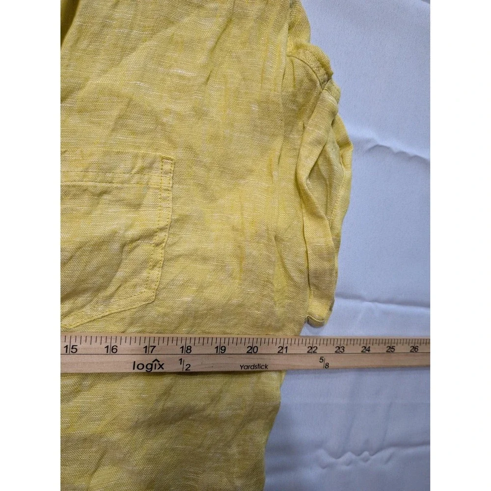 C&C California Shirt Womens Medium Linen Button Up Lightweight Summer Blouse 438 - Picture 6 of 8